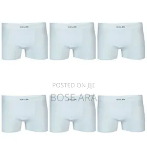 Men Cotton White Boxer 4pieces