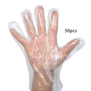 Food, Fruit Vegetable Disposable Nylon Gloves 100pcs