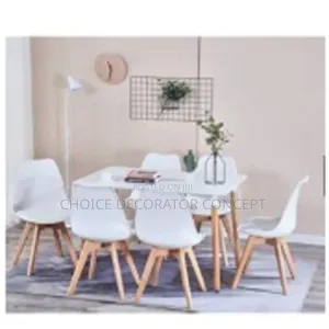 Modern Style Dinning Room Chairs - 4 Set - White