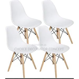 Modern Dinning Chairs - Set of 4 - White