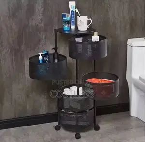 Multilayer Storage Shelves Household Saving Space Basket