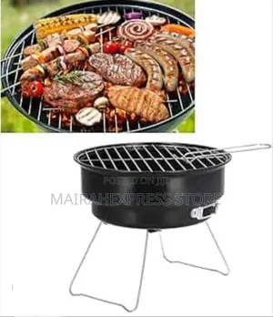Portable Circular Charcoal Berbecue (Bbq) Grill