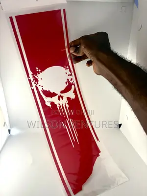 Skull Head Car Body Sticker