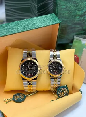 Rolex Quality Luxury Couples Set Chain Strap Wristwatch