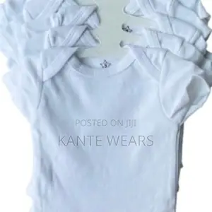 Unisex 5 in a Pack Design Baby Bodysuit - White