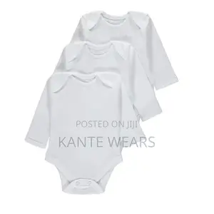 Unisex Longsleeve Baby Bodysuits - 3 Piece