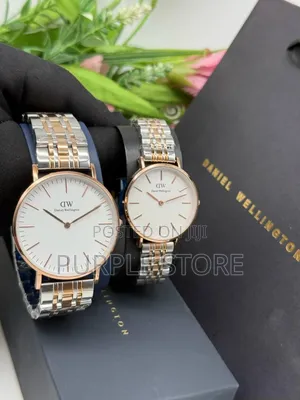 Daniel Wellington Couples Quality Non Tarnish Watches Set in Colours