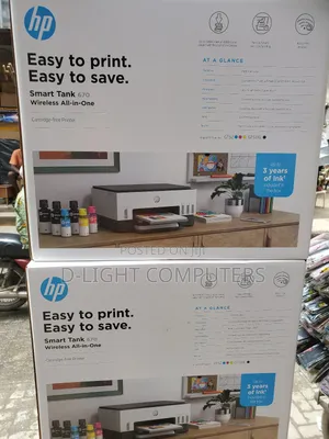 Smarttank 670 Wireless Printer