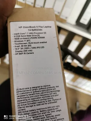 New Laptop HP OmniBook 5 Flip 16GB Intel Core i7 SSD 512GB