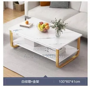 MDF Double Layer Center Table