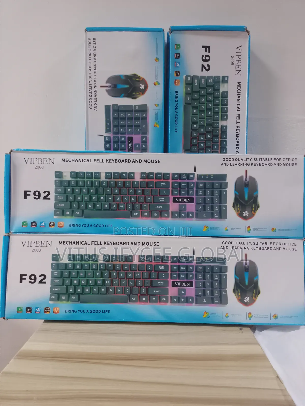 Mechanic Gaming Fell Keyboard and Mouse Wired