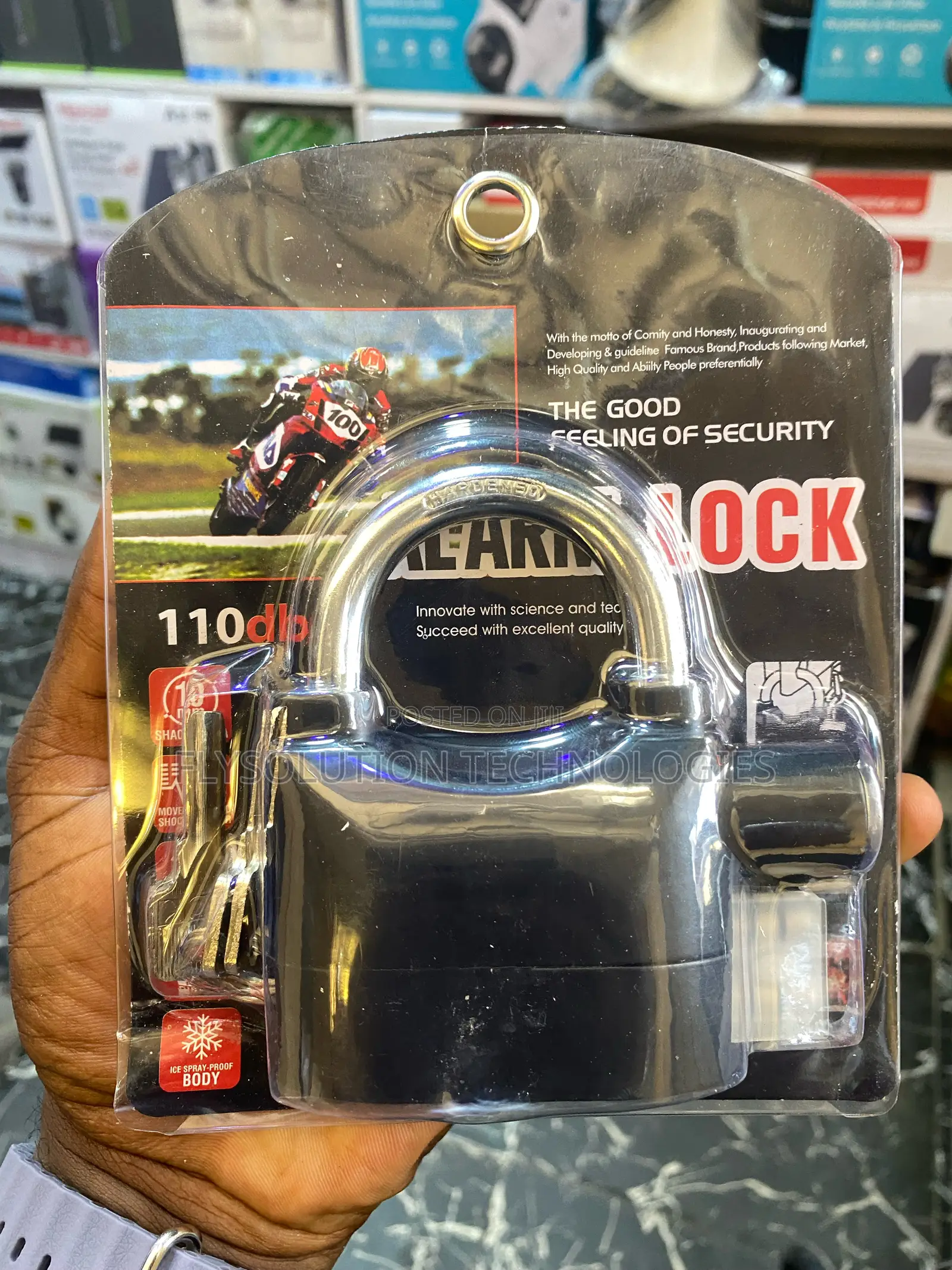 Anti-theft Motion Sensor Alarm Padlock
