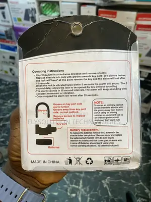 Anti-theft Motion Sensor Alarm Padlock