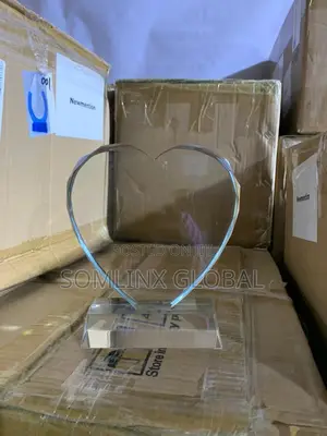 Glass Plaque Love Shape