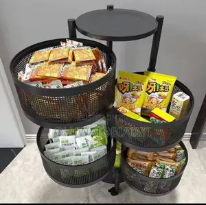 Kitchen Rotatable Organizer Movable Floor-standing Multilayer