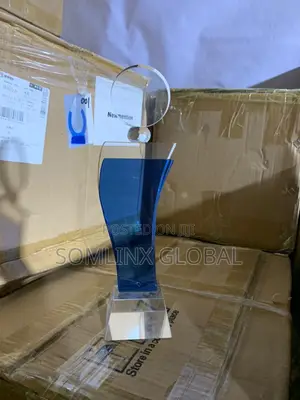 Glass Plaque, Blue