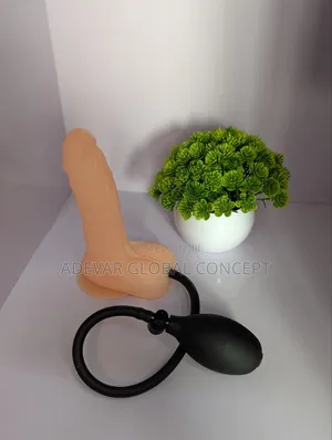 Soft Pump Inflatable Flesh Dildo Sex Toy for Women