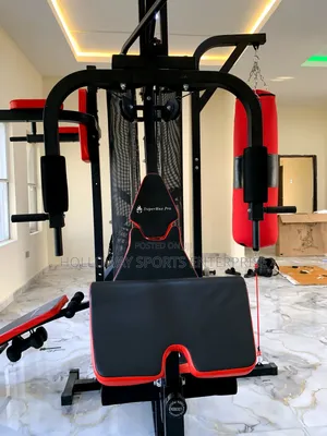 3 Station Gym With Punching Bag Brand New