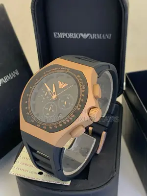 Emporio Armani Rubber Strap Chronograph 6