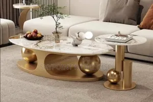An Exquisite Centre Table With Side Stool
