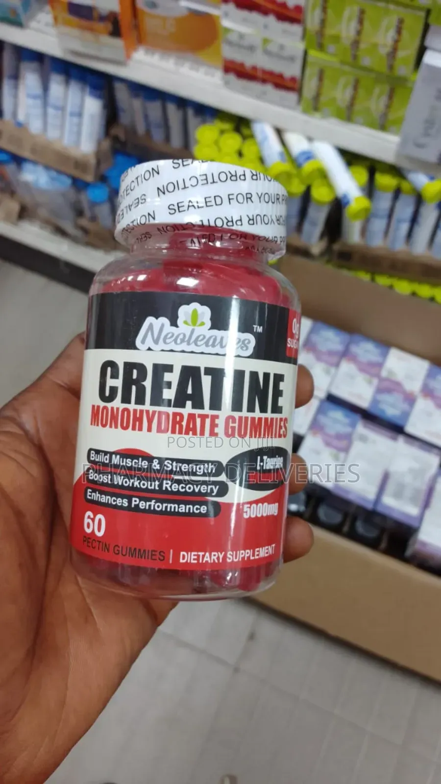 Neoleaves Creatine Monohydrate Gummies – 5000mg | 60 Gummies