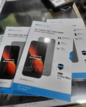 Kuzoom 20° Large Arc Anti-peep And Dust-proof For  iPhone 17 Pro Max.