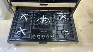 5 Burner Built-in Gas Cooker Stainless Black Available