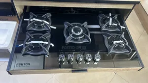 5 Burner Built-in Gas Cooker With Safety Device And Auto Ignition