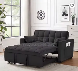 Stylish Sofa Bed. Space-Saving Convertible Sofa