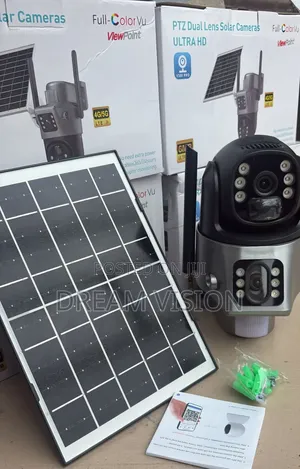 Powered Rotating Smart Solar Camera