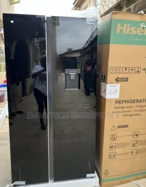 Hisense Side by Side Refrigerator Black With
Dispenser(529l)