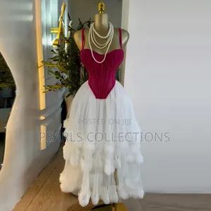 Fashion Dress Gown in Wine Color