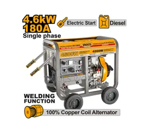 Ingco Heavy Duty Diesel Welding Generator 4.6kw / 50–180a – Copper C