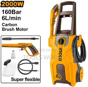 Ingco Hpwr20018 High Pressure Washer — 2000w, 160bar, Auto-Stop