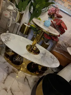 Marble Centre Table With Ball and Side