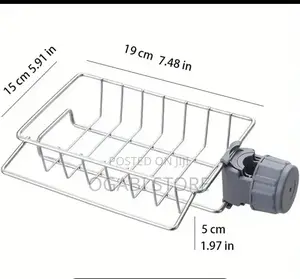 Faucet Drying Rack With Cloth Hanger, Stainless Steel 360° Rotatable