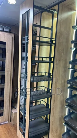 Pull Out Pantry 6 Step Grey With Complete Accessories And Guaranteed