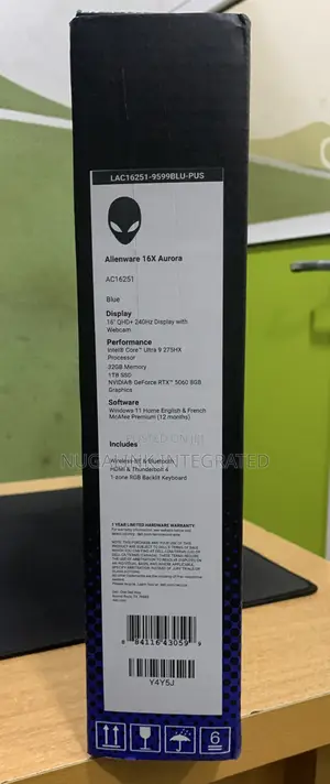 New Laptop Dell Alienware X16 32GB Intel Core Ultra 9 SSD 1T