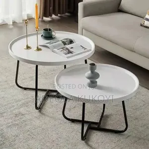 White 2pcs Center Table