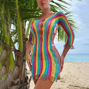 Open Sides Rainbow Beach Short Dress