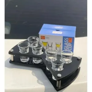 6hole Tequila Rack and Glass Cups