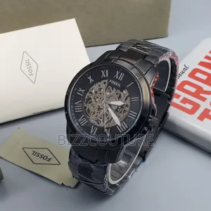 Original Fossil Black Stainless Steel Mechanical Watch