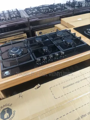 G S Cabinet Table Gas Cooker 5 Burners Automatic Ignition.