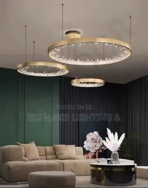 Modern Led Ceiling Chandelier for Living Room Crystal Hanging Lamp
