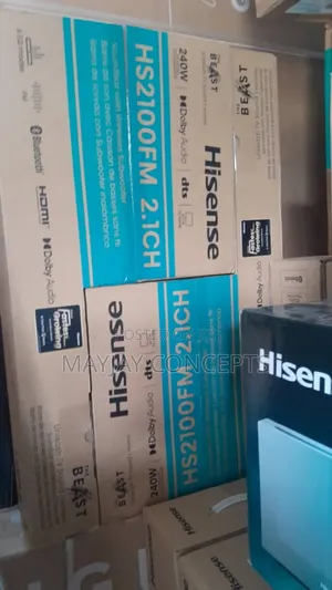 Hisense Soundbar With Subwoofer 240w(Hs-2100fm)Dual 8 Tweeter Speakers