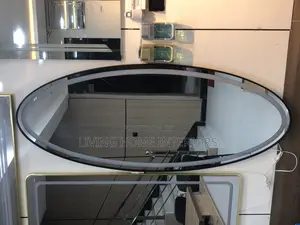 Oval Shape Black Frame Mirror 003