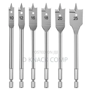 6-in-1 Hex Shank Wood Drill Set