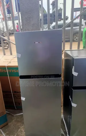 154 Liters, Hisense Double Door Refrigerator, Silver Color.