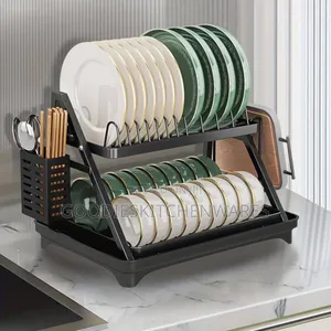 Portable 2 Layer Dish/ Plate Rack