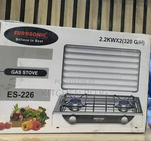 Eurosonic Es-226 Double Burner Gas Stove.